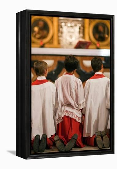 Young Alter Boys-Felipe Rodriguez-Framed Premier Image Canvas