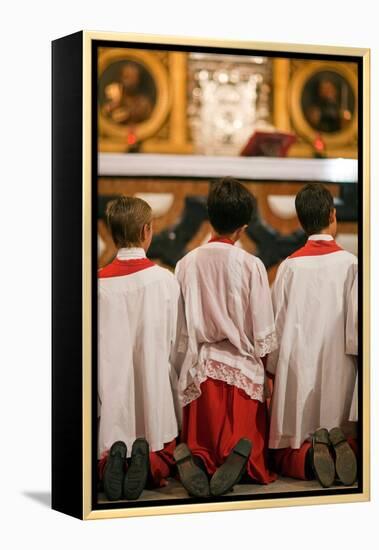 Young Alter Boys-Felipe Rodriguez-Framed Premier Image Canvas