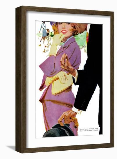 Young and Pampered - Saturday Evening Post "Leading Ladies", January 3, 1959 pg.31-Lynn Buckham-Framed Giclee Print