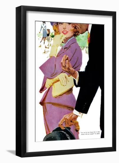 Young and Pampered - Saturday Evening Post "Leading Ladies", January 3, 1959 pg.31-Lynn Buckham-Framed Giclee Print