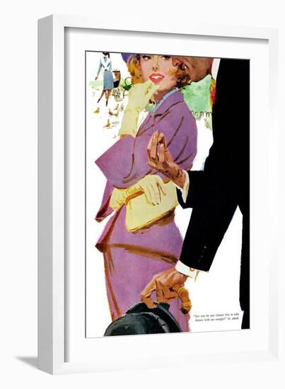 Young and Pampered - Saturday Evening Post "Leading Ladies", January 3, 1959 pg.31-Lynn Buckham-Framed Giclee Print