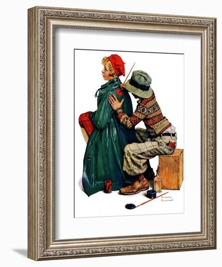 "Young Artist" or "She's My Baby", June 4,1927-Norman Rockwell-Framed Giclee Print