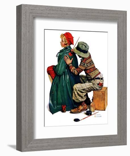 "Young Artist" or "She's My Baby", June 4,1927-Norman Rockwell-Framed Giclee Print