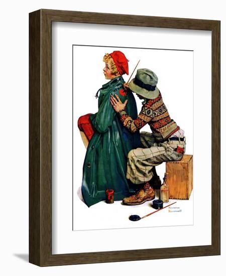 "Young Artist" or "She's My Baby", June 4,1927-Norman Rockwell-Framed Giclee Print