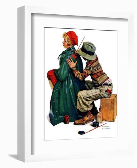 "Young Artist" or "She's My Baby", June 4,1927-Norman Rockwell-Framed Giclee Print