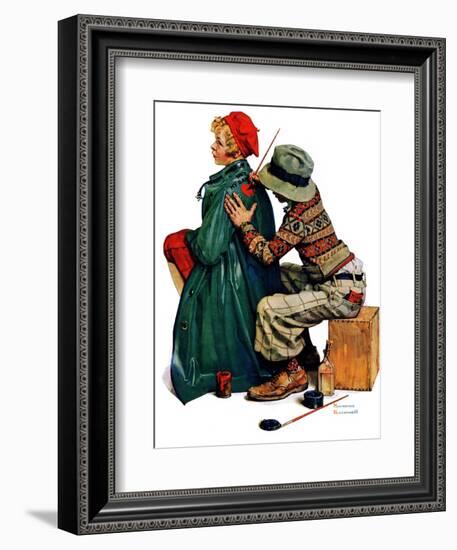 "Young Artist" or "She's My Baby", June 4,1927-Norman Rockwell-Framed Giclee Print