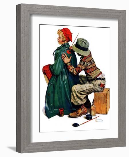 "Young Artist" or "She's My Baby", June 4,1927-Norman Rockwell-Framed Giclee Print