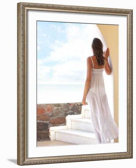 Young Attractive Woman Chilling at the Resort-shmeljov-Framed Photographic Print