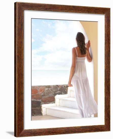 Young Attractive Woman Chilling at the Resort-shmeljov-Framed Photographic Print