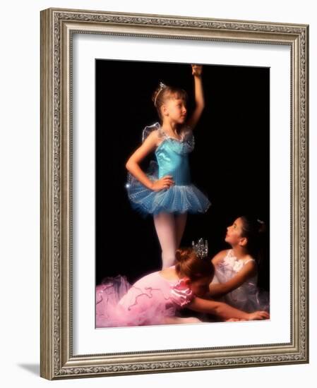 Young Ballerinas Wearing Tutus and Ballet Slippers-Bill Bachmann-Framed Photographic Print