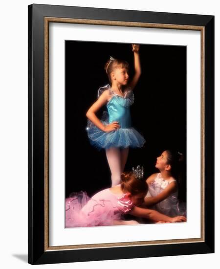 Young Ballerinas Wearing Tutus and Ballet Slippers-Bill Bachmann-Framed Photographic Print