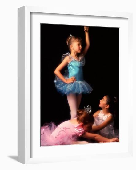 Young Ballerinas Wearing Tutus and Ballet Slippers-Bill Bachmann-Framed Photographic Print