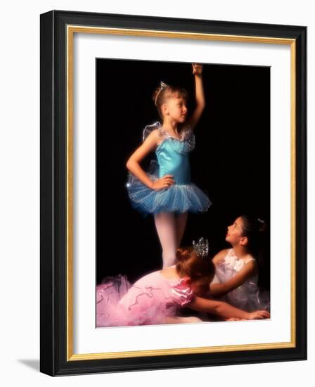 Young Ballerinas Wearing Tutus and Ballet Slippers-Bill Bachmann-Framed Photographic Print