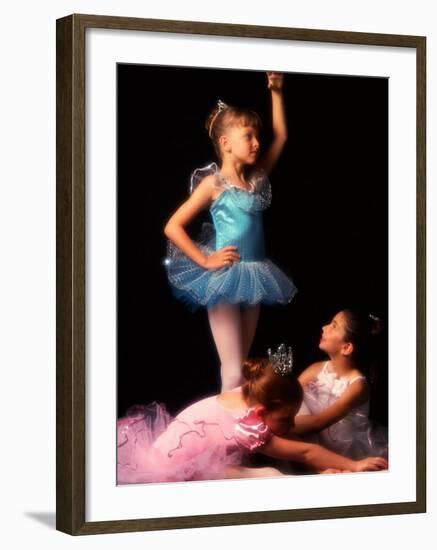 Young Ballerinas Wearing Tutus and Ballet Slippers-Bill Bachmann-Framed Photographic Print