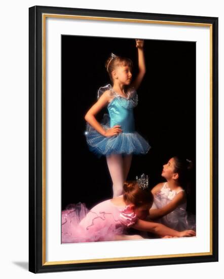 Young Ballerinas Wearing Tutus and Ballet Slippers-Bill Bachmann-Framed Photographic Print