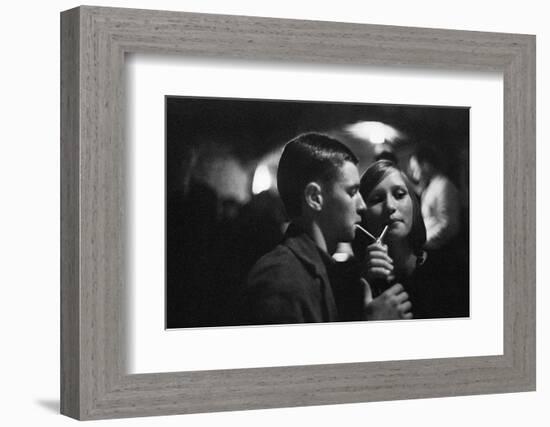 Young Berliners in a nightclub,1960.-Erich Lessing-Framed Photographic Print