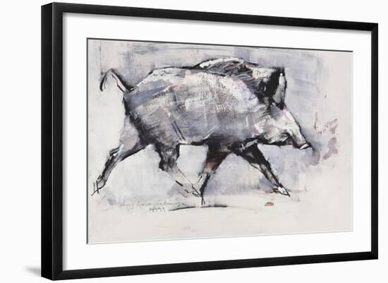 Young Boar, Bialowieza, Poland-Mark Adlington-Framed Giclee Print