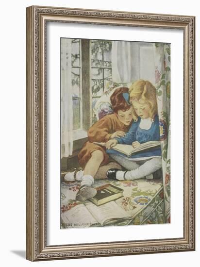 Young Boy and Girl-Jessie Willcox-Smith-Framed Giclee Print