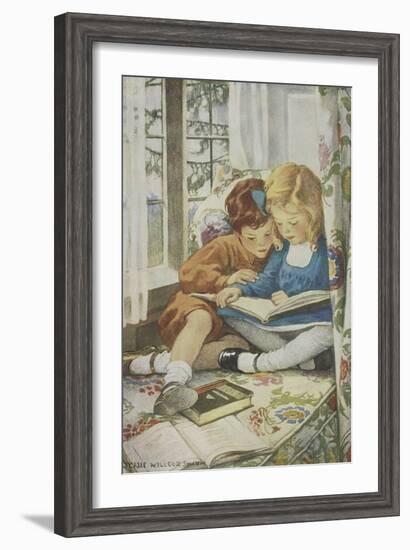 Young Boy and Girl-Jessie Willcox-Smith-Framed Giclee Print