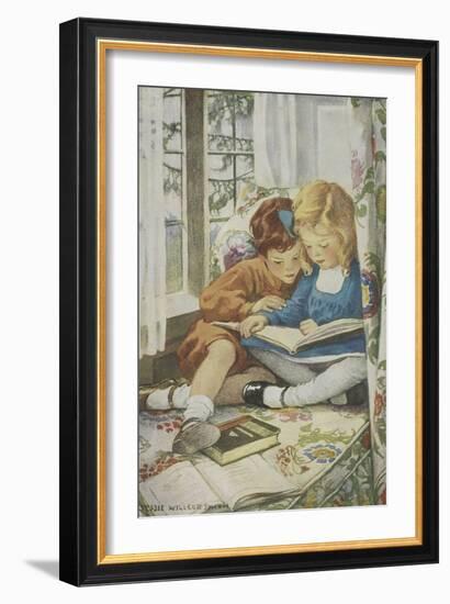 Young Boy and Girl-Jessie Willcox-Smith-Framed Giclee Print