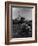 Young Boy and His Dog Watching the Circus Tents Being Set Up-Myron Davis-Framed Photographic Print