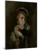 Young Boy Holding a Candle-William Henry Hunt-Mounted Giclee Print