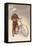 Young Boy in Chef's Hat with Bicycle-null-Framed Stretched Canvas