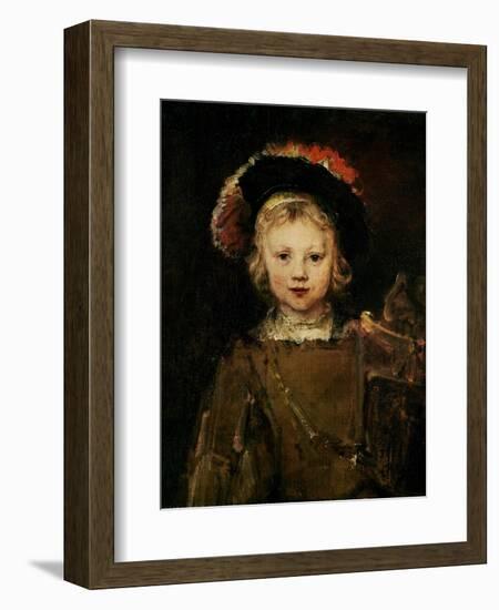 Young Boy in Fancy Dress, circa 1660-Rembrandt van Rijn-Framed Giclee Print