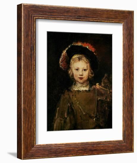 Young Boy in Fancy Dress, circa 1660-Rembrandt van Rijn-Framed Giclee Print