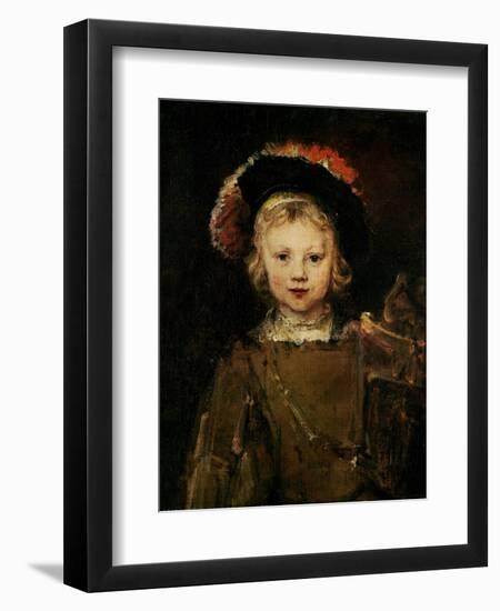 Young Boy in Fancy Dress, circa 1660-Rembrandt van Rijn-Framed Giclee Print