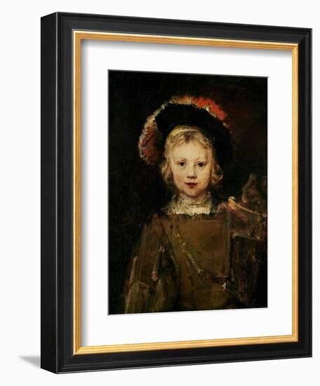 Young Boy in Fancy Dress, circa 1660-Rembrandt van Rijn-Framed Giclee Print