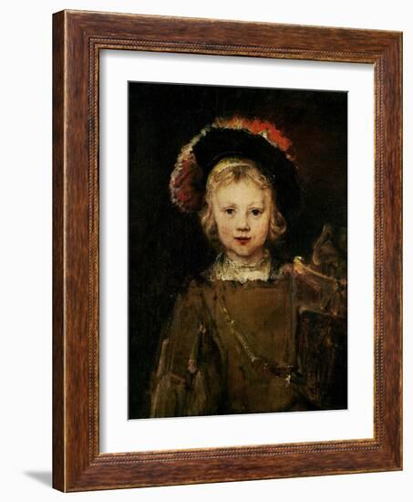 Young Boy in Fancy Dress, circa 1660-Rembrandt van Rijn-Framed Giclee Print