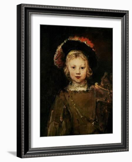 Young Boy in Fancy Dress, circa 1660-Rembrandt van Rijn-Framed Giclee Print