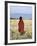 Young Boy of the Datoga Tribe Crosses the Plains East of Lake Manyara in Northern Tanzania-Nigel Pavitt-Framed Photographic Print