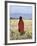 Young Boy of the Datoga Tribe Crosses the Plains East of Lake Manyara in Northern Tanzania-Nigel Pavitt-Framed Photographic Print