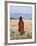 Young Boy of the Datoga Tribe Crosses the Plains East of Lake Manyara in Northern Tanzania-Nigel Pavitt-Framed Photographic Print