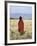 Young Boy of the Datoga Tribe Crosses the Plains East of Lake Manyara in Northern Tanzania-Nigel Pavitt-Framed Photographic Print