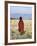 Young Boy of the Datoga Tribe Crosses the Plains East of Lake Manyara in Northern Tanzania-Nigel Pavitt-Framed Photographic Print