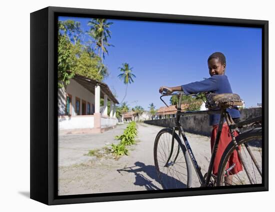 Young Boy on Ibo Island, Part of the Quirimbas Archipelago, Mozambique-Julian Love-Framed Premier Image Canvas