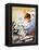 Young Boy Reading Story Books-null-Framed Premier Image Canvas