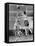 Young Boy Shooting a Free-Throw Shot over the Head of Another Young Boy-null-Framed Premier Image Canvas