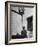 Young Boy Starring at the Loudspeaker Trying to Hear During a Medical Deafness Test-John Dominis-Framed Photographic Print