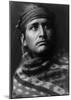 Young Brave-Edward S^ Curtis-Mounted Giclee Print