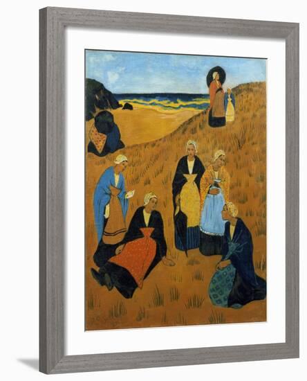 Young Breton Women Wearing Shawls, or the Girls of Douarnenez, 1895-Paul Serusier-Framed Giclee Print