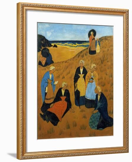 Young Breton Women Wearing Shawls, or the Girls of Douarnenez, 1895-Paul Serusier-Framed Giclee Print