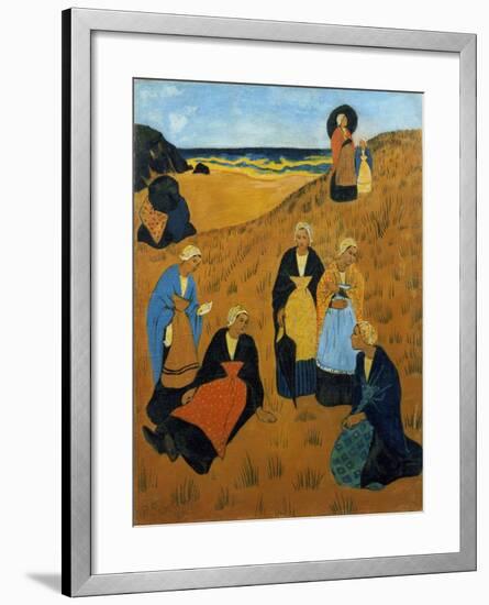 Young Breton Women Wearing Shawls, or the Girls of Douarnenez, 1895-Paul Serusier-Framed Giclee Print