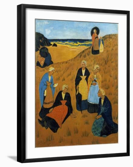 Young Breton Women Wearing Shawls, or the Girls of Douarnenez, 1895-Paul Serusier-Framed Giclee Print