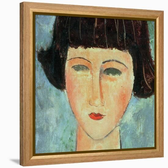 Young Brunette, 1917-Amedeo Modigliani-Framed Premier Image Canvas