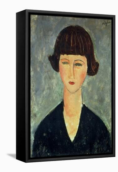 Young Brunette, 1917-Amedeo Modigliani-Framed Premier Image Canvas