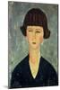 Young Brunette, 1917-Amedeo Modigliani-Mounted Giclee Print